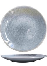 6er Keramik Teller hellblau reaktive Glasur 8,5" Essteller Küche Meiiron