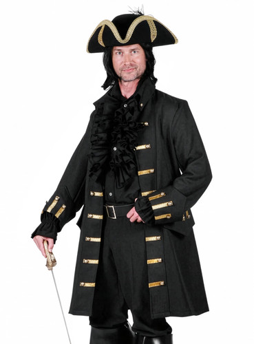 Herren piratenjacke schwarze - piratenjacke,