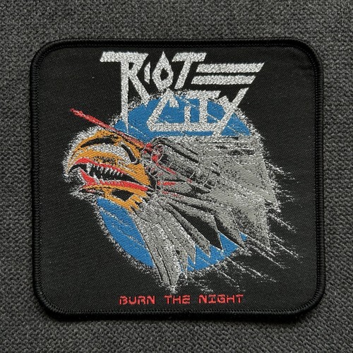 Riot city patch - aufnäher, burn