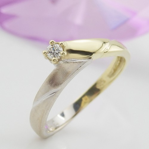 Ring 585 gelbgold weißgold - ring,