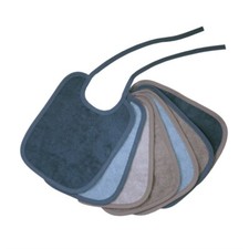 %%  Wörner Südfrottier Riesen-Lätzchen Größe 20/25 uni 7er Set Stahl