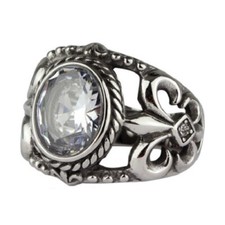 Gothic ring fleur lys - ring, fleur-de-lys