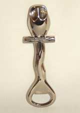 Flaschenöffner EULE verchromt massiv hochwertig Schleiereule