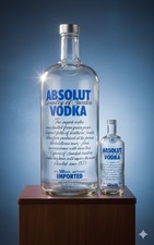 Absolut  Vodka  7 Liter, Dummy Flasche, Glas Showflasche  (leer) Selten Deko