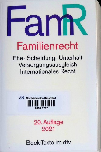 Familienrecht textausgabe - familienrecht,