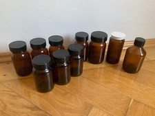 Braunglas Apothekergläser Flaschen Weithals Schraubdeckel Aufbewahrung