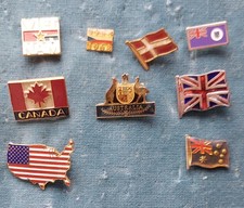 Anstecknadeln USA England
