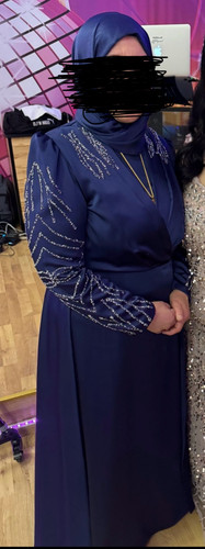 Abendkleid blau silber kleid - blau,
