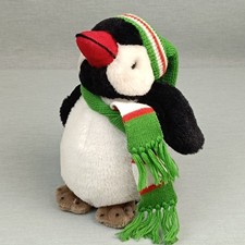 Baby Club C&A Pinguin ❤️ Stofftier Kuscheltier Plüsch Mütze + Schal VINTAGE
