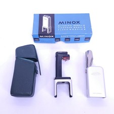 Minox Blitzgerät Modell B für Blitzwürfel mit Etui OVP - Flashgun