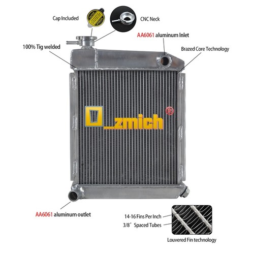 Reihe alu kühler für - 2,