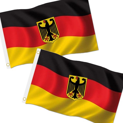 Deutschland fahne 90x150cm - 2x,