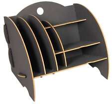 Werkhaus Schreibtischorganizer Grau mit 8 Fächern Briefkorb Ablagebox