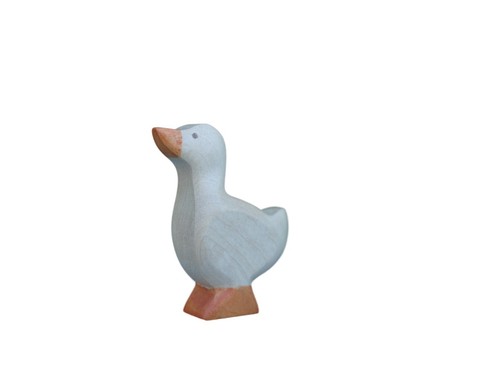 Holzfigur gans gänseküken - gans,