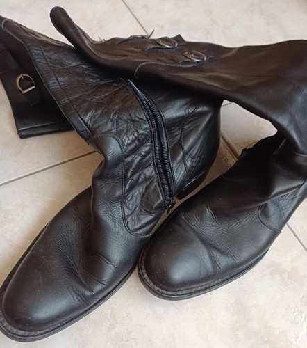 Lederstiefel 39 schwarz - lederstiefel,