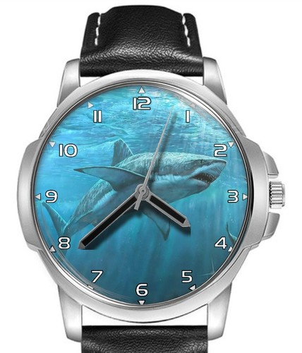Shark tief waters lederarmband - tief,