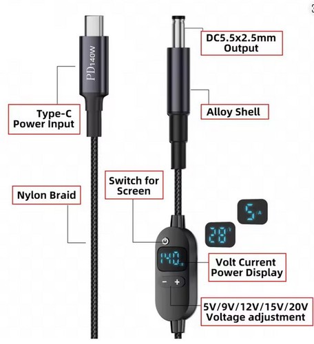Usb power kabel - c,