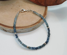 Aquamarin Edelstein Armband Sterlingsilber (Silber 925), Wunderschön, Handarbeit