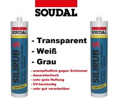 SOUDAL Sanitärsilikon Silirub