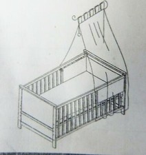 roba 203008WES183 Kombi Kinderbettset Beistellbett Hannes Wiesenglück weiß BJ4