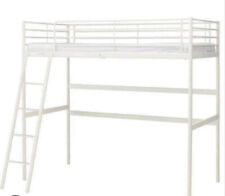 IKEA Hochbett Gestell SVÄRTA Einzelbett ?️ 90x200 weiß Metall Leiter ? TOPP
