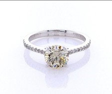 1.25ct Natürlicher Fancy Farbdiamant-Ring – IGI Zertifikat – 14K Weißgold – Fanc