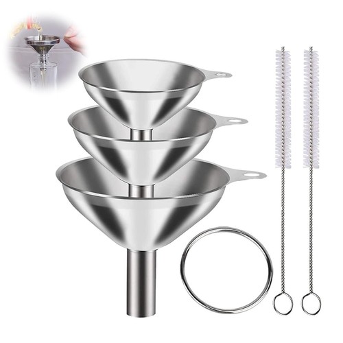 Trichter set edelstahl - edelstahl, 7.5cm