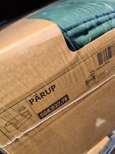 IKEA PÄRUP 2er BETTSOFA BEZUG DUNKELGRÜN 504.937.78