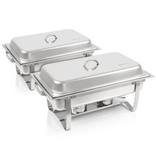 Mahlzeit Chafing dish Profi Set "Toulouse"  2x Warmhaltebehälter B-Ware