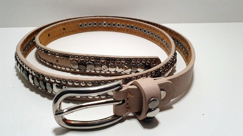 Hallhuber leder nietengürtel - leder,