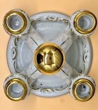 Kerzenständer Porzellan Gold