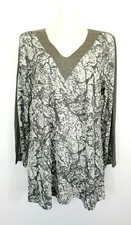 34) Manou Lenz Damen Shirt Top Grey Stone Neu 59,90€ 46 48 50 52 54 56 Oberteil