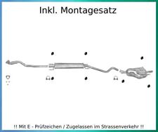 Auspuffanlage für Opel Astra G CC 1.6 62KW Auspuff mit Hosenrohr Montagesatz