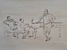 Lithografie arno mohr brecht - lithografie,