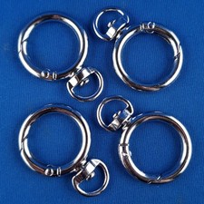 Trachten Charivari Kette Verschluss Haken Karabiner Trachtenkette Scharivari 4x