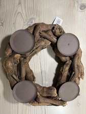 Treibholz Adventskranz Neu
