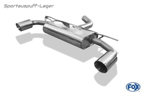 Fox duplex sportauspuff - fox, vw