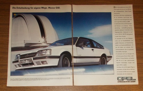 Seltene werbung opel - opel, gse