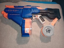 Hasbro Nerf N-Strike Elite Infinus Blaster - Blau/Orange, 2x Trommelmagazine