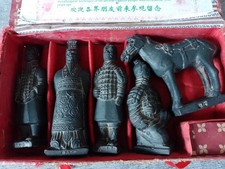 Terrakotta Armee Qin Dynasty Figuren Set(5 Stk Armee,Soldat,Krieger alt Speicher
