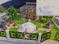 Springbrunnen Spur N | Fontäne   | Fertigmodell |1:160 Weiß