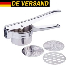 Potato Press Stainless Steel Spätzle Press Spaghetti Ice Cream Press 3 in1DE-