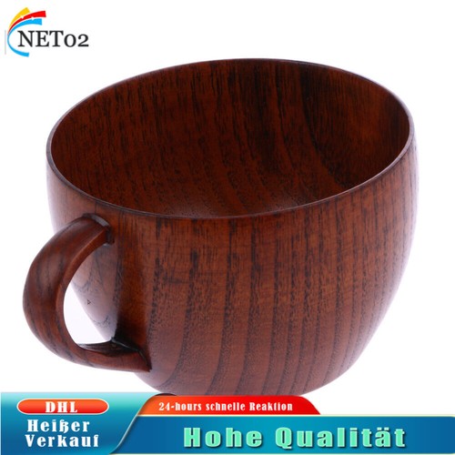 Holztasse mit griff - holztasse, ml