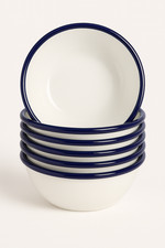 6 x Falcon Weiß Emaille