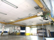 Stahl Portalkran Brückenkran Kran Kranhimmel Hallenkran Kranbahn 500KG 0,5t 12m