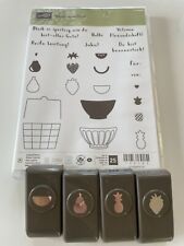 Stampin Up Stempelset "Gute-Laune-Korb" mit Handstanzen "Freche Früchtchen"