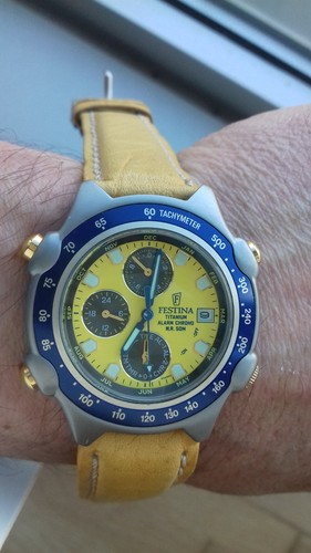 Festina titanium 6568 gelb - festina, 6568/5