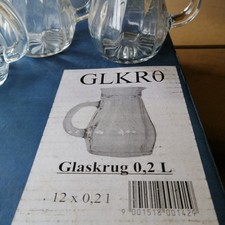 Karaffe Stölzle Glas 4x 0,2 l Krug