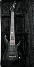 ESP LTD MH-417 Black Satin 7-Saiter E-Gitarre mit Koffer