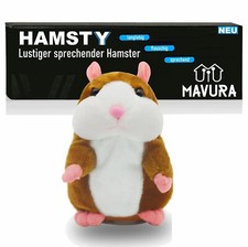 HAMSTY Sprechender Hamster Kuscheltier Plüschtier Stofftier Kinder Spielzeug